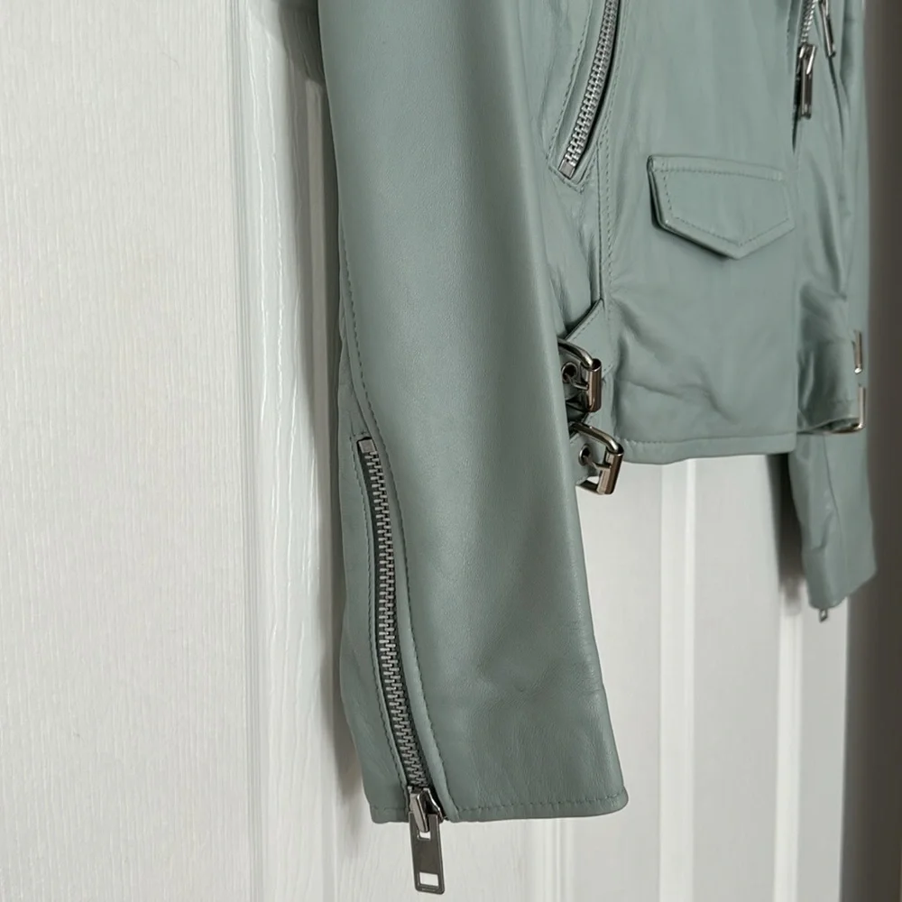 Walter Baker Leather Biker Jacket S - Picture 6 of 13